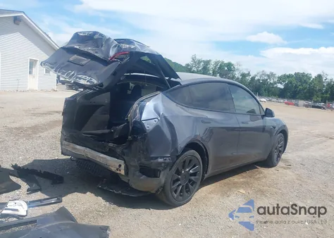 2020 Tesla Model Y Long Range Dual Motor All-Wheel Drive из США, поврежденный, VIN 5YJYGDEEXLF051361